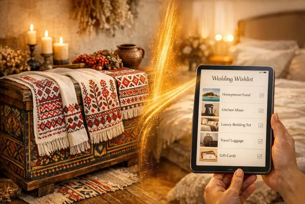 Українська весільна скриня та сучасний вішлист -- еволюція традицій дарування