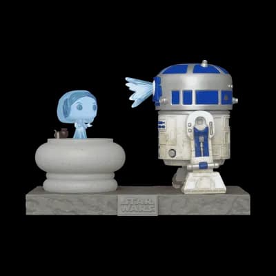 Pop! Deluxe R2-D2 and Princess Leia Hologram