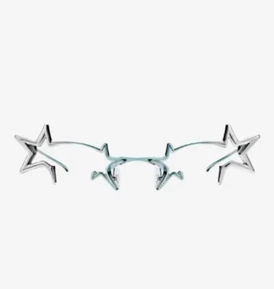 Gentle Monster Milky Way 02BL Silver Lensless, (100% Authentic)
