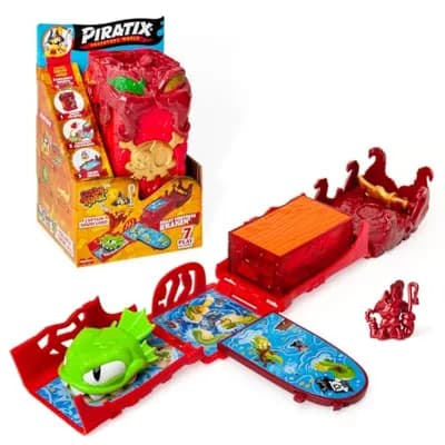 PIRATIX Beast Fortress Kraken–Fortaleza en Forma de Monstruo Pulpo.Libera al Piratix,Revela el Personaje en la Piscina y Alimenta a la Bestia. Contiene Playset,Figura Color Reveal Exclusiva,Accesorio