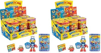 SUPERTHINGS - Rescue Force Serie. Colección Completa de los 6 Kazoom Kids de la Serie, Cada Kazoom Kid Viene con 1 SuperThing y 1 Accesorio de Combate (Paquete de 2)