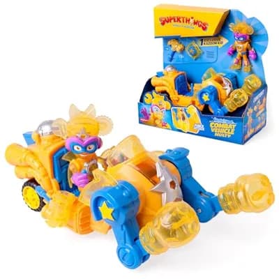 SUPERTHINGS KAZOOM Power – Combat Vehicle Multy. Vehículo de Combate de Kid Multy de la Serie de TV “Kazoom Power”. Contiene 1 Combat Vehicle, 1 Multy Exclusiva, 1 Arma y 1 Accesorio