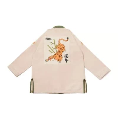 Albino & Preto Batch 110 Year of the Tiger Sand BJJ Gi 450 GSM Premium Jiu Jitsu