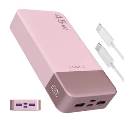 JUOVI Power Bank, Powerbank 20000mah 45W Externe Handyakkus Schnellladung
