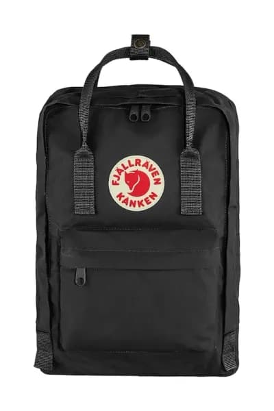 Рюкзак Fjallraven Kanken Laptop 13" колір чорний великий однотонний F23523