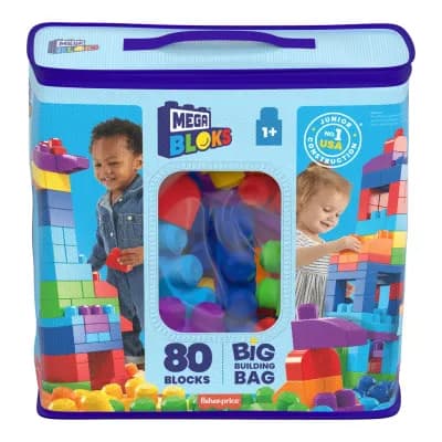 Конструктор Fisher-Price Mega Bloks голубой 80 деталей (DCH63)