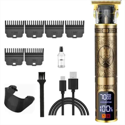 Тример професійний Hair Trimmer BG-2107 з вбудованим акумулятором та LCD дисплеєм