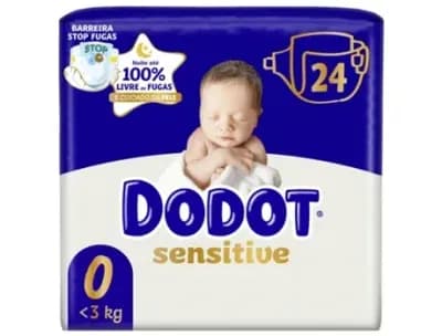 Fraldas Sensitive < 3kg T0 DODOT emb. 24 un | Worten.pt
