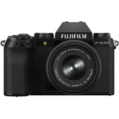 Máquina Fotográfica Mirrorless Fujifilm X-S20 - Preto + XC 15-45mm F3.5-5.6 OIS PZ