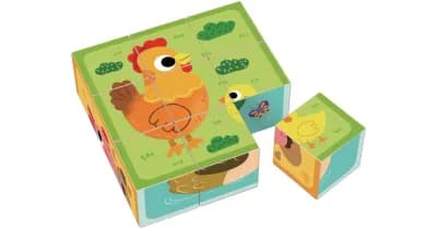 2Kids Toys Wooden Blocks Farm