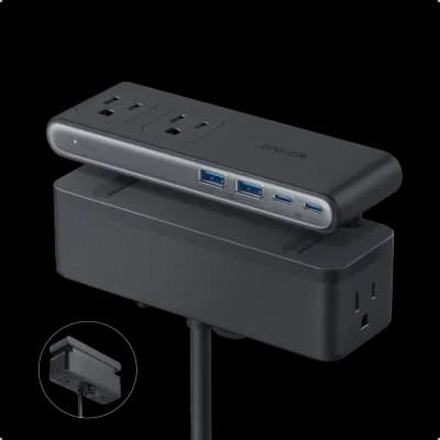 Anker Nano Power Strip (10-in-1, 70W, Clamp)