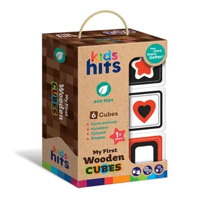 Набір кубиків Kids hits My First Wooden Cubes 6 шт, KH20/007