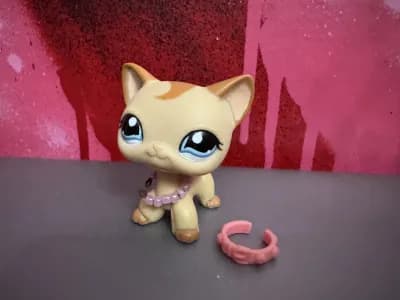 LPS littlest pet shop pet shop chat 1024 short hair cat with accessories