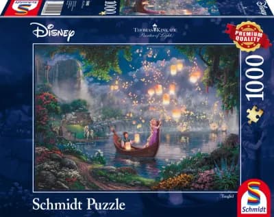 Puzzle Schmidt Spiele 59480 Thomas Kinkade Disney Rapunzel1000 Teile