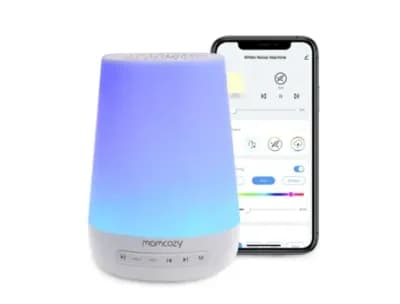 Máquina de Som para Bebês MOMCOZY Máquina de Ruído Branco para Bebês Dormindo com Controle Remoto de Aplicativo | Worten.pt