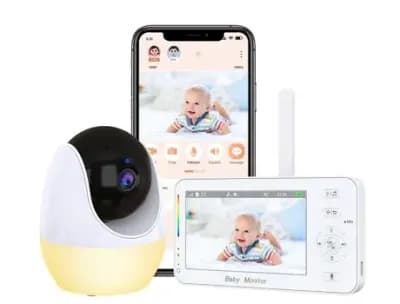 Babá Eletrônica Sem Fio Com Vídeo, Monitor De Alta Definição Para Bebês, Tela De 4,3 Polegadas, Conecta Se Ao Celular Fwinl | Worten.pt