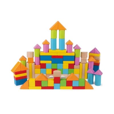 Puzzle de madera 101 bloques Hape