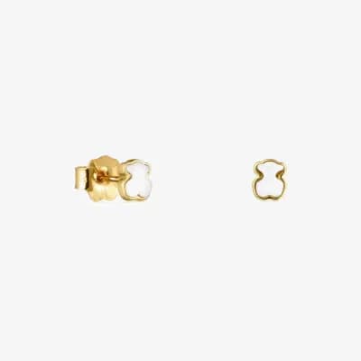 Pendientes de oro y nácar Glory