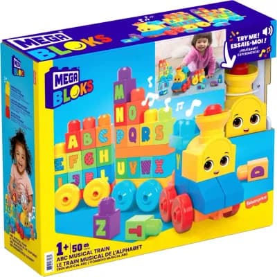 Пластиковий конструктор для малюків Mega Bloks Музыкальный паровозик (FWK22)