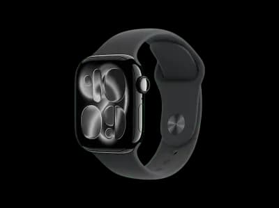 APPLE Watch Series 11 GPS 42, 2025 Smartwatch Aluminiumgehäuse Fluorelastomer, 130-180 mm, Diamantschwarz