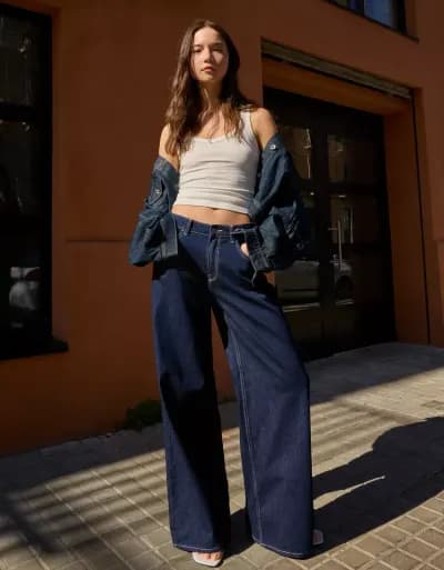 Jeansy wide leg