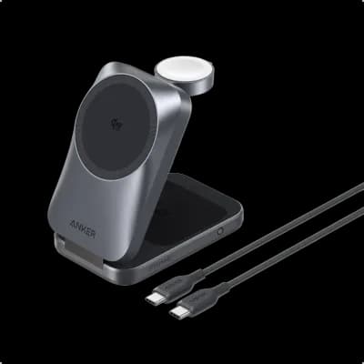 Anker Prime Wireless Charging Station (3-in-1, MagGo, AirCool, Foldable)