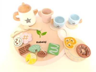 🌼 Дерев’яний чайний набір 🍩