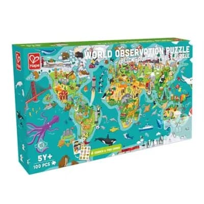 Пазл Hape Карта світу 100 елементів (E1626)
