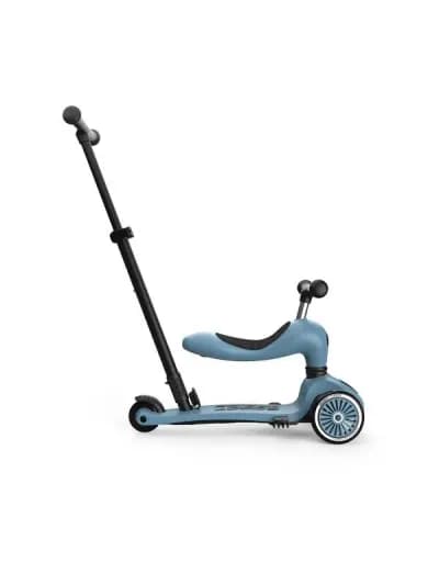 Patinete 2 en 1 con asiento & barra - Highwaykick 1 Acero