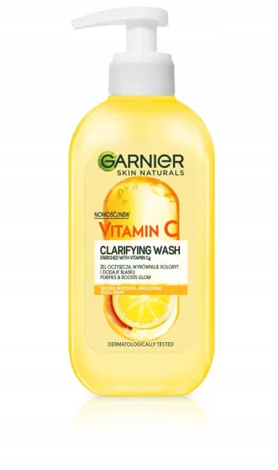 Garnier Skin Naturals Oczyszczający Żel do Mycia Twarzy Z Witaminą C 200ml
