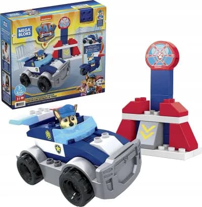 Zestaw konstrukcyjny Mega Bloks Psi Patrol Radiowóz Chase'a 31 el. Mattel