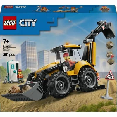 Конструктор LEGO City Желтый экскаватор-погрузчик (60480)