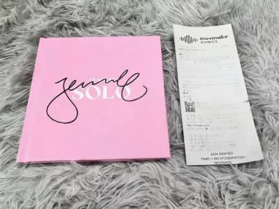 Jennie Autograph Signature SOLO Album Fidelity Collection Gift Jennie亲笔签名专辑