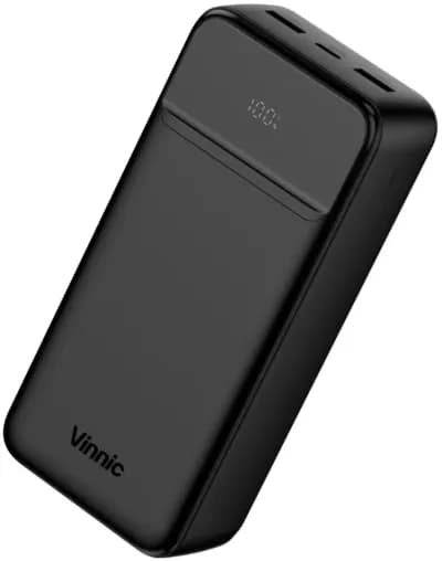 Батарея мобільна Vinnic EVEREST 3 Fast Charge 30000mah 22.5W black (4898338024579)