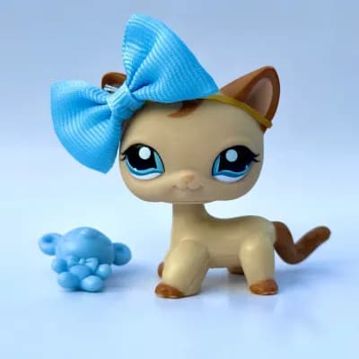 🥥 Authentic Rare LPS #1024 Shorthair Cat - Original Hasbro Littlest Pet Shop
