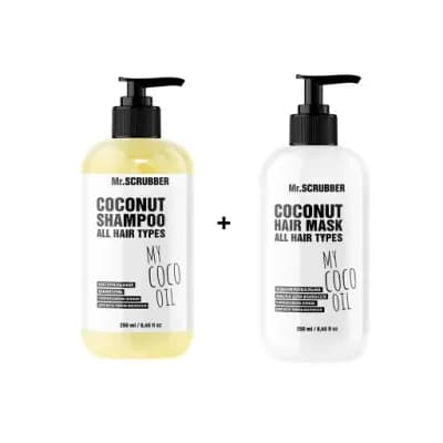 Шампунь з кокосовою олією + Маска для волосся My Coco Oil Mr.SCRUBBER купити в Україні | Натуральна косметика Mr.SCRUBBER