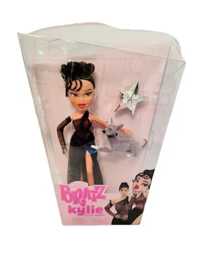 Bratz x Kylie Jenner Night Fashion Doll with Evening Gown, Pet Dog, and Poster