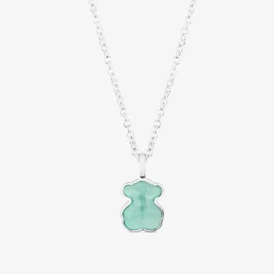Collar de plata con amazonita New Color